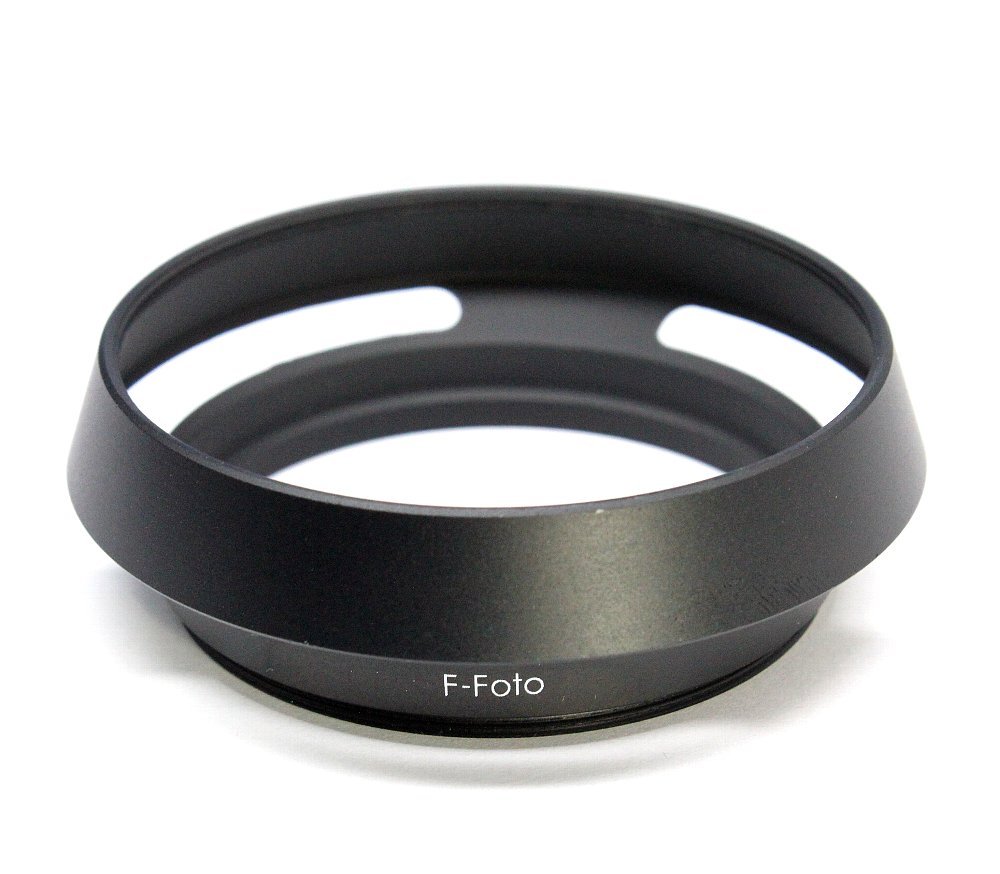 F-Foto 52mm クラシックメタルレンズフード ブラック (各社対応、ねじ込み式）H52B