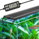 hygger 水槽ライト 新開発のDIYモード 45-60CM対応 WRGB割合を調整可能 タイマー自由に設定 LCDディスプレイ LEDアクアリウムライト 8色白/赤/橙/黄/緑/青/藍/紫LED 昼光と月光モード 10段階明るさ調整 IP68防水仕様 観賞魚飼育 水草育成用