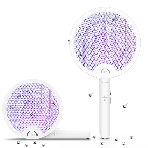 BOEN 電撃殺虫ラケット 【2025年新登場】 電撃殺虫器 折り畳み USB充電 省エネ 強力 電気ショック 4層安全ネット 虫除け ハエ退治 キッチン 寝室 オフィス 飲食店 庭 登山 キャンプ 玄関 アウトドア 室内 屋外 蚊取り