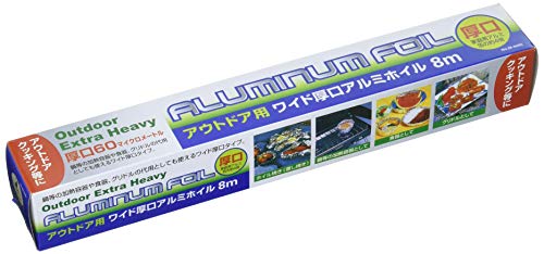 キャプテンスタッグ アウトドア用ワイド厚口アルミホイル8m M-8495
