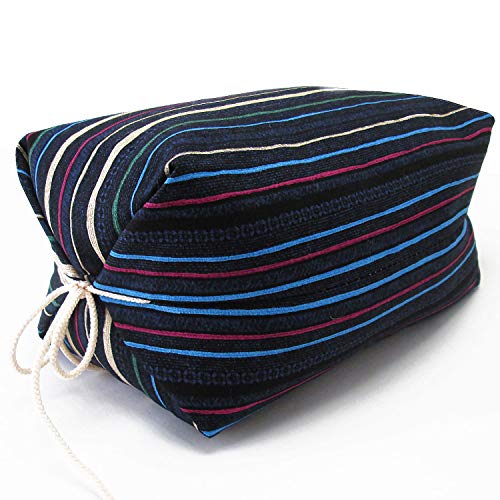 [MIKA&MAYA] 枕 安眠 そば殻 日本製 硬い 高め 高さ 調整 国産 低め 旅行 快眠 熟睡 首 頭 肩 固め (ネイビー)