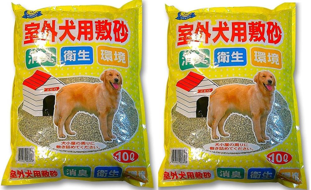 常陸化工 室外犬用敷砂 10L 2袋入り ケース品