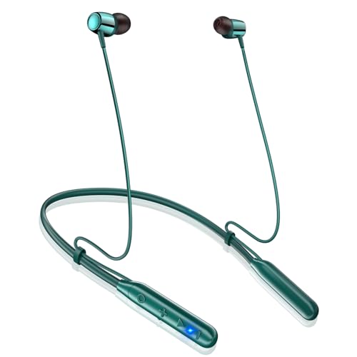 【2025新設計ネックバンド型・長さ調整・Bluetooth 5.3】 イヤホン ネックバンド型 40時間再生 首掛け ブルートゥース CVC8.0ノイズキャンセリング Type-C急速充電 スポーツ イヤフォン マグネット搭載 自動ペアリング ハンズフリー通話 軽量 音量調節