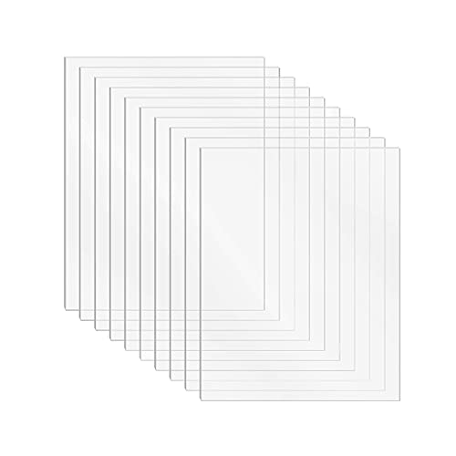 10枚 アクリル板 厚さ1mm 透明 DARENYI 高透明アクリル 150mm x 100mm 保護フィルム付き 絵画、DIY装飾..