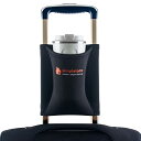 simpletome ラゲッジトラベルカップホルダー、ポータブルドリンクキャディバッグは2つのコーヒーマグを保持しますドリンクのためにあなたの手を解放しますすべてのスーツケースハンドルに転がりますトラベラーアクセサリー (ブラック)