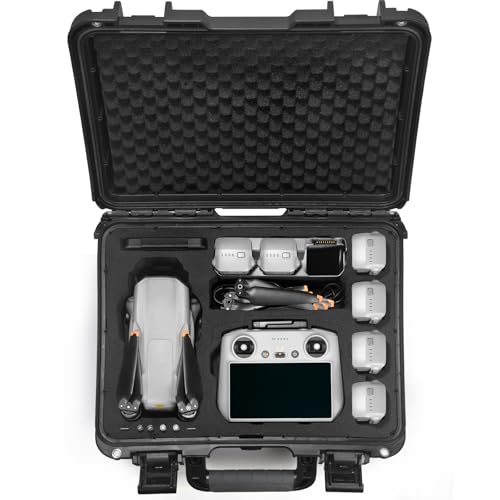 Lekufee DJI Air 3S 防水キャリングケースは、DJI Air 3S/DJI Air 3 Fly More Combo、DJI RC Pro、DJI ..