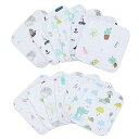 TSDガーゼハンカチ ベビー ミニハンカチ 子供 ミニガーゼハンカチ 10 枚セット(18×18cm) ハーフハンカチ ベビー 赤ちゃん 保育園 柄は弊社にお任...