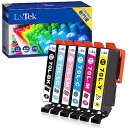 LxTek IC6CL70L 互換インクカートリッジ エプソン(Epson)用 IC70L 70L さくらんぼ インク 6色セット(合計6本) 大容量/説明書付/残量表示/個包装 EP-306 EP-706A EP-805A EP-805AW EP-806AR EP-806AW EP-976A3