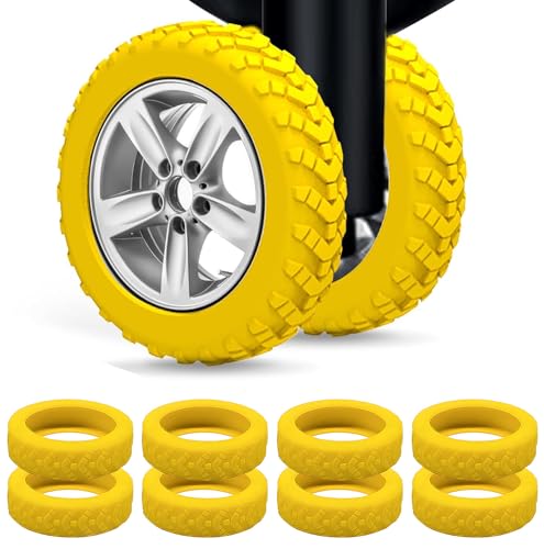 [BAYAGIN] スーツケース キャスターカバー 8個セットスーツケース タイヤカバー 荷物 ホイールカバー ..