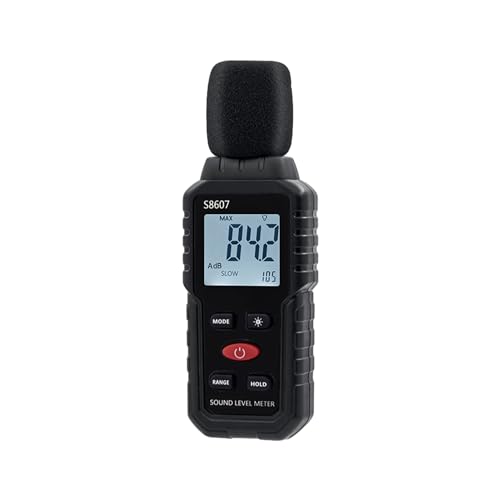 Mcbazel デジタル騒音計 小型 音量計測器 低周波音測定器 測定範囲30~130dB 周波数応答31.5Hz~8KHz 工場、作業場、学校、住宅地、オフィス 日本語取り扱い説明書付き-ブラック