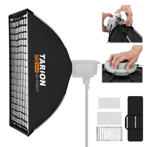 TARION スクエアソフトボックス60x90cm，ワンステップセットアップ，矩形ソフトボックス ワンタッチ，..