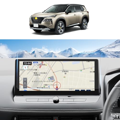 SKTU 反射防止保護フィルム【アウトランダーPHEV GN0W 2024/日産エクストレイル t33専用 】12.3インチ ..
