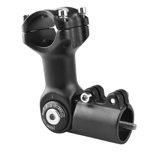 Azarxis 自転車 ステム 25.4 31.8 ハンドルステム アヘッドステム アルミ クランプ アングル 60° 90° ..