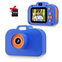 POSO キッズカメラ 子供用カメラ トイカメラ TypeC充電 内蔵フラッシュ 子どもカメラ 子供向け録音自撮りカメラデジタルカメラ 2.0インチIPS 画面 32G TFカード付 8倍ズーム 3-12歳 男の子 女の子 子供の日 誕生日