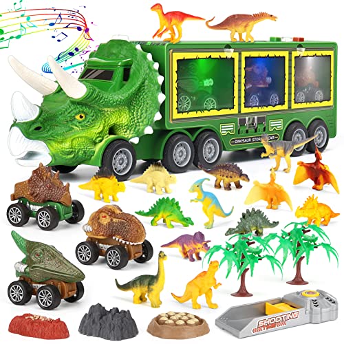 恐竜 おもちゃ 知育玩具 2 3 4 5 6歳 誕生日プレゼント 男の子 女の子 子供ランキング きょうりゅう 車 おもちゃ 収納 カー ミニカーセット 知育玩...