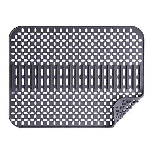 Toski シンクマット シリコン 断熱マット 滑り止め 乾燥マット プレートホルダー 排水 耐熱 流し 保護 ..