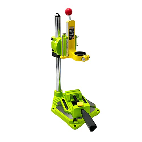 HFS(R) 垂直ドリルスタンド 38mm-43mm 穴あけ 万力付き 重型 回転角度0〜90° 400x155x155mm 電動ドリル..