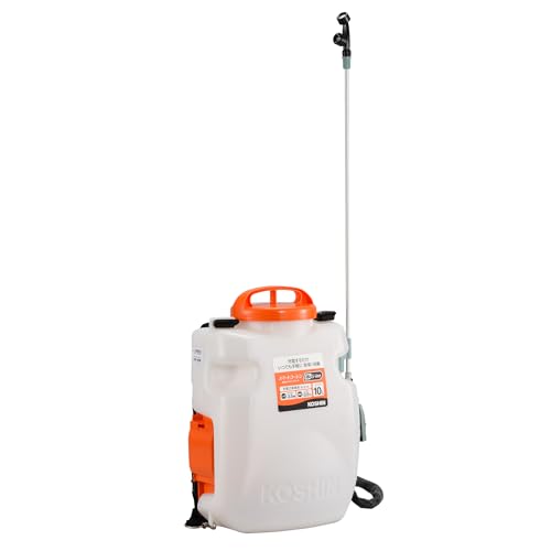 工進(KOSHIN) 18V 2.0Ah 充電式 噴霧器 タンク 10L SLS-10 バッテリー・充電器付 ダイヤフラム ポンプ ..