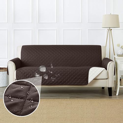 Melvint ソファーカバー 3人掛け 撥水加工 「飲み物のこぼしも心配なし」 丸洗い可能 ソファカバー 防虫・防ダニ・抗菌・防カビ加工 マルチカバー 傷防止 犬猫対策 防汚 カバー 四季適用(ブラウン・3人掛け)ブランド: Melvintメーカー: Melvint