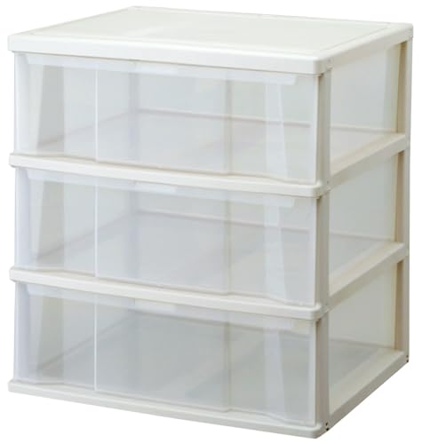 天馬(Tenma) 深い引出しでたっぷり入る収納ケース クローゼット用 日本製 完成品 コスパ 3段 機能面もばっちりな衣装ケース 【完成品】【幅63×奥行53×高さ69cm】