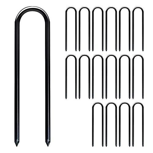 Sutekus U形ペグ U字 内幅6cm 長さ30cm 直径6mm テントペグ キャンプ サッカーゴール トランポリン な..