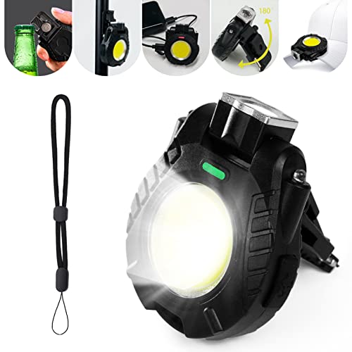 roseddy cob ledライト 充電式 ミニ投光器 小型 キーホルダー 作業灯 超高輝度 1000ルーメン 5つ点灯モ..