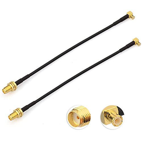 BINGFU MCXオス⇔SMAメス 変換ケーブル（RG174 15cm） 地上デジタルアンテナ・車載チューナーやワンセグ..