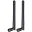 BINGFU 高ゲインデュアルバンドWiFi2.4GHz 5GHz 5.8GHz 3dBi RP-SMAオスアンテナ(2パック)WiFiルータ..