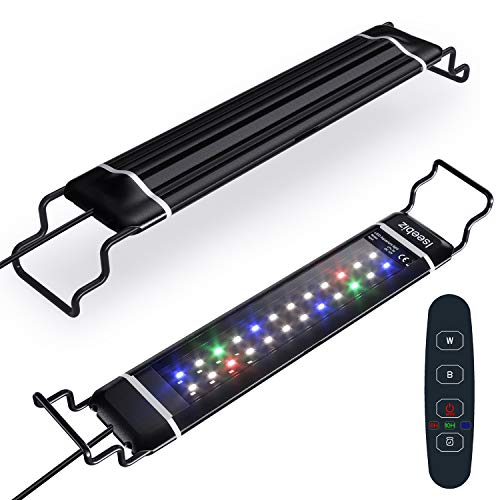 水槽照明 LEDライト 水槽ライト アクアリウムライト 熱帯魚ライト タイマー(6/10/12H/不定時) 3つの照明モード 10段階明るさ調整 スライド式 24個LED 50000時 長寿命 観賞魚飼育 水草育成 淡水＆海水両用 (IPL-30)