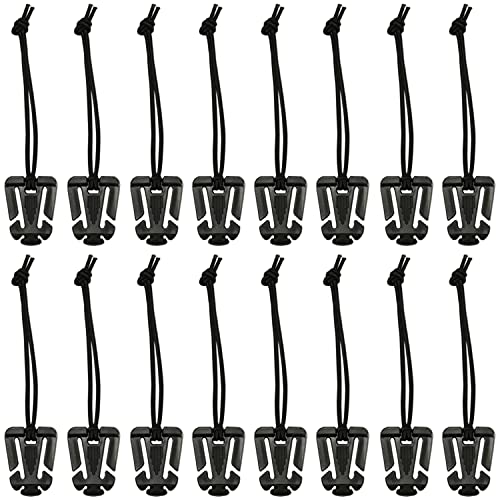 [huazontom] バックル クリップ ウェブドミネーター 16個 リュック 紐 まとめる ベルトクリップ ストッ..