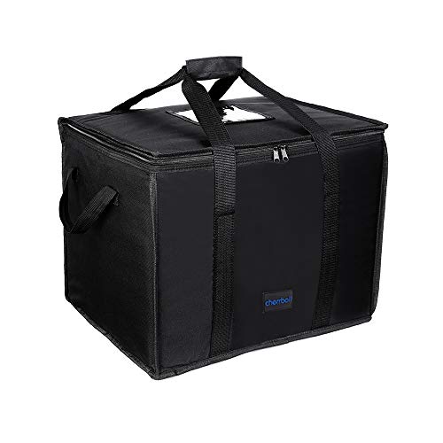 [cherrboll] 保冷保温防水エコバッグ 商用グレードの耐久性のおりたたみ可能 ある食品配達バッグ 出前..