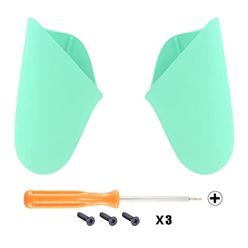 eXtremeRate スイッチプロコンに対応用交換左右ハンドルグリップ部分のケース、switch プロコントローラーに対応用ピュアカラーのDIYハンドグリップケース（switch プロコン本体ではありません）‐ミントグリーン