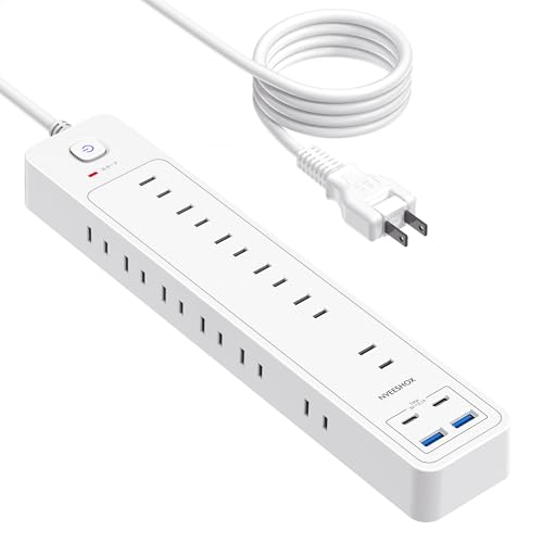 延長コード 3m 電源タップ USB充電付電源タップ 12個AC口 2個USBポート 2Type-Cポート 一括スイッチ付..