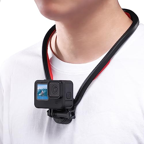 Ulanzi ネックレスマウント Gopro用 磁気吸引 アクセサリー スマホ アクションカメラ用首掛け シリコー..