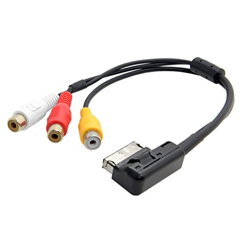 Cablecc AMI MMI から 3 RCA オーディオ ビデオ ケーブル メス DVD ビデオおよびオーディオ入力ケーブル