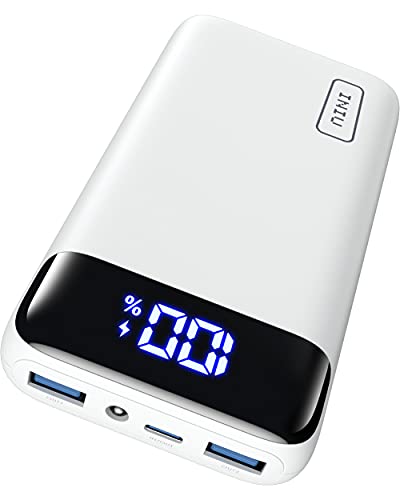 INIU 20000mAh モバイルバッテリー 22.5W 大容量 急速充電 PD 3.0 QC 4.0 [3台同時充電 LEDライト付き 残量表示 PSE認証済] USB C モバイル バッテリー 携帯充電器 アウトドア/防災/緊急用などの必携品 iPhone 16 / 15 & Android iPad
