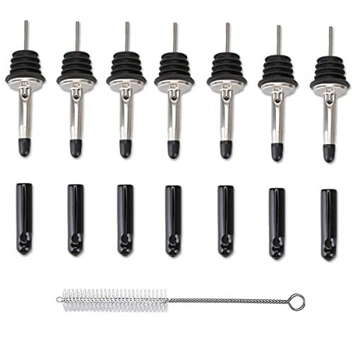 ポアラー ボトル注ぎ口 ステンレス製 お酒 ポンプ ポーラー 酒 リキュール オイルボトル 注ぎ口 ワイン..