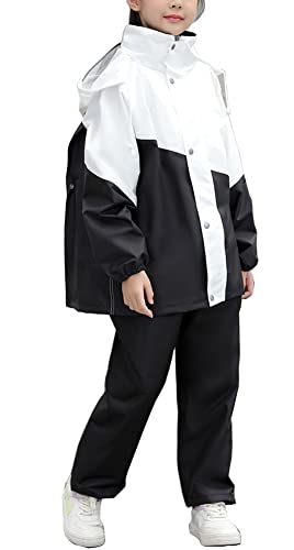 [InSomila] [インソミラ] レインコート キッズ ランドセル対応 上下セット 小学生 中学生 雨具 カッパ ..