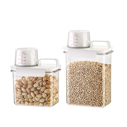 Meterga 保存容器 密閉容器 プラスチック キャニスター 食品保存容器 密閉 大容量 食材 調味料 キッチ..