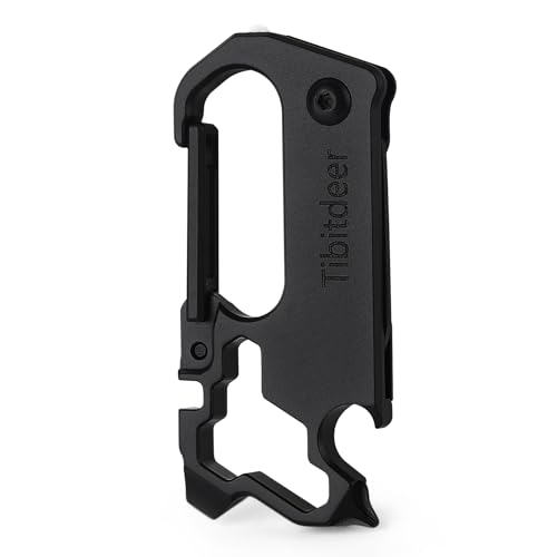 [Tibitdeer] 純チタン製 カラビナ型 抗菌・耐食性 超軽量 キーホルダー