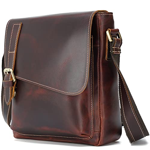 [Masa Kawa] 雅革 本革 ショルダーバッグ メンズ レザー 斜め掛けバッグ メッセンジャーバッグ 通勤 通..