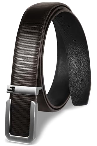 [Harewith] かっこいい デザインバックル ベルト メンズ ビジネス ゴルフ カジュアル 新感覚・内巻き式..