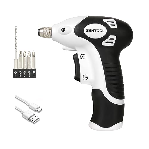 SENTOOL 電動ドライバー 小型 電動ドリル 3.6V USB Type-C 充電式 軽量 315g 家具の組み立て・手作りイ..