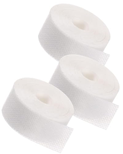 LIKENNY 汗取りパッド 衣類用布シール 汗テープ 【8M】よごれガードテープ ホワイト シャツ ハットライナー 襟 (3巻)