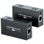 PWAY HDMI エクステンダー LAN 変換 最大150m伝送距離 1080P@60Hz 3D RJ45からHDMI 送受信機セット 簡..