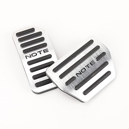 LEXLEYS「改良型」 ノート E12系 アルミ ペダル アクセル ブレーキ カバー 実車採寸 工具不要 滑り止め..