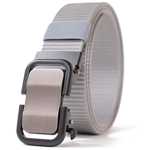 [BEEL] ベール ベルト メンズ ナイロン 丈夫 耐久 作業用 ゴルフ スポーツ ミリタリー 穴なし 無段階 ..