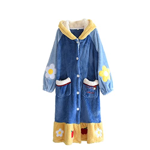 [MiniZaru] 着る毛布 もこもこ ルームウェア 部屋着 パジャマ レディース 裏起毛 厚手 長袖 可愛い あ..