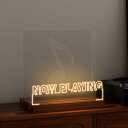 CoolGift Mart Now Playing レコードスタンド レコード展示 木製 アクリル製 LEDランプ 卓上収納 デスク USB電源付き イルミネーションLEDディスプレイ