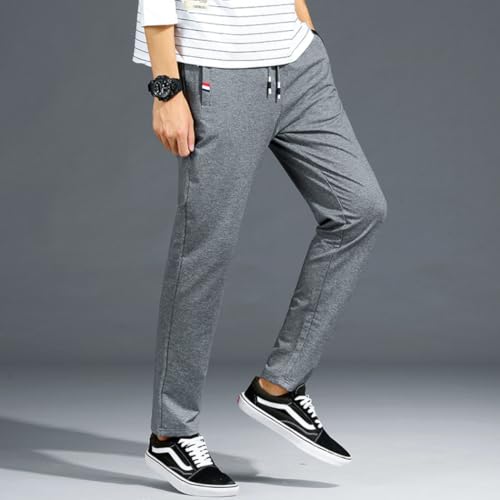 [Inkpoo] ズボン メンズ ジョガーパンツ ロングパンツ スーパーストレッチ パンツ 大きいサイズ メンズ リラックスパンツ シンプル オシャレ アウトドア 調整紐 ウエストゴム 人気 無地 秋服 冬服 春服 Dark Gray M